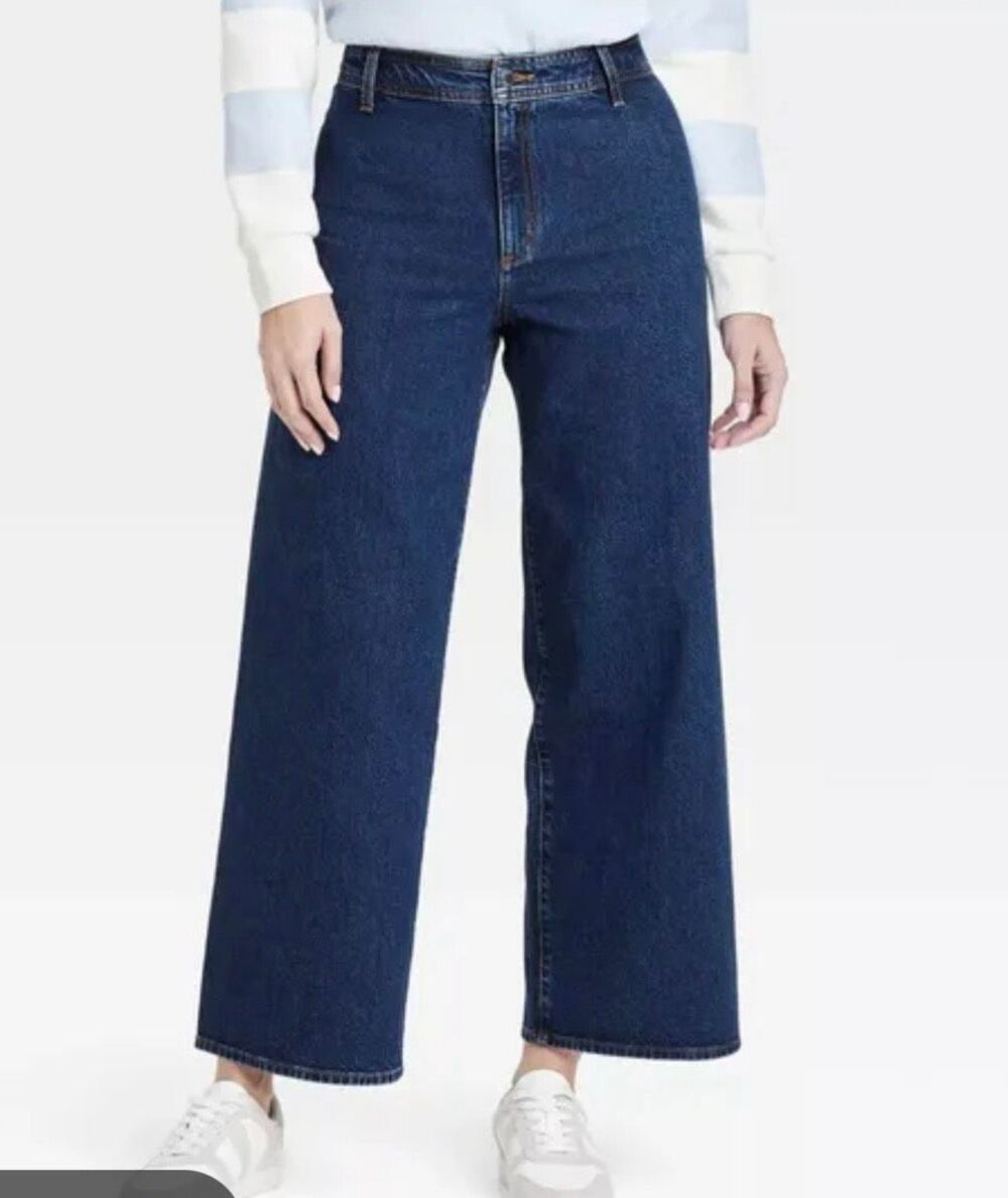 Universal Thread high rise sailor jean size 6 wide leg dark wash